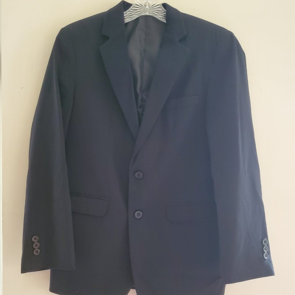 Suit Jacket Black Youth  size 16 by Van Heusen  Sports Coat